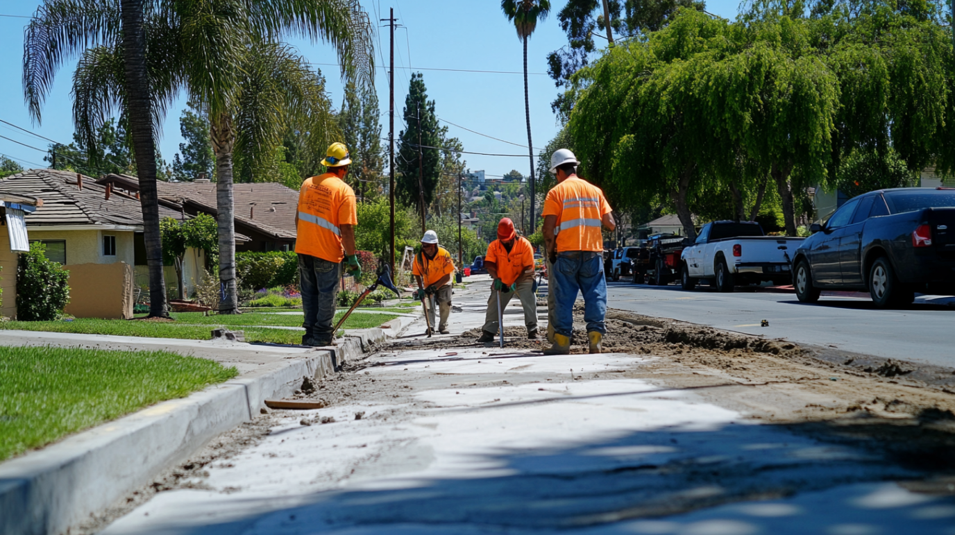 A_photo_of_construction_workers_repairing_a_broken_sidewalk